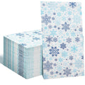 servilletas de papel navideñas azules