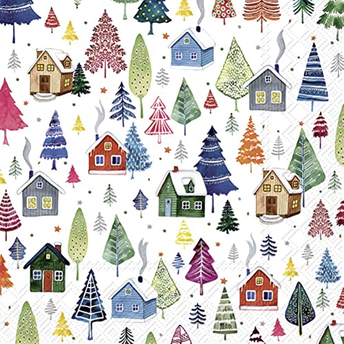 servilletas de papel navideñas Boston International