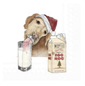 Servilletas de papel navideñas con diseño de perro