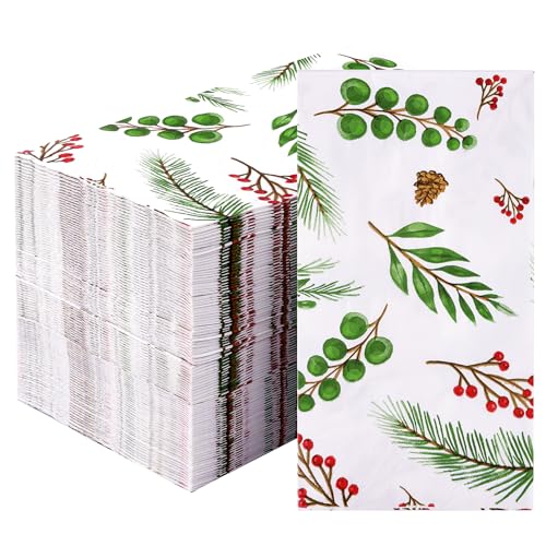 servilletas de papel navideñas desechables