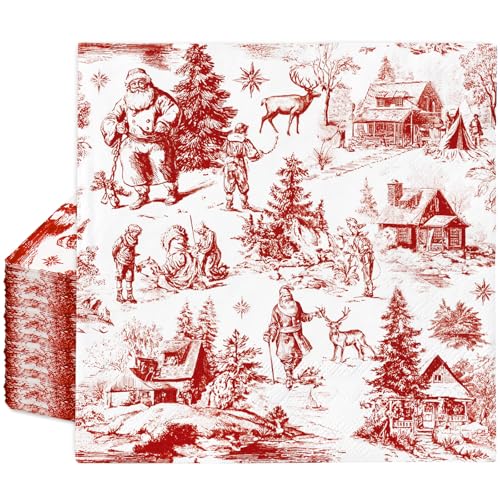 servilletas de papel navideñas elegantes