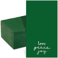servilletas de papel navideñas verdes