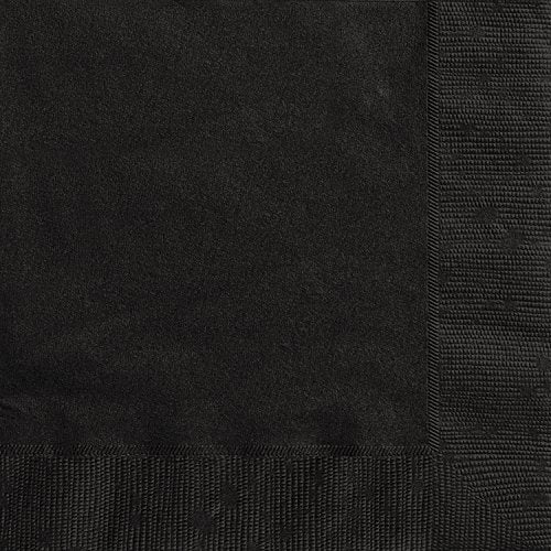 servilletas de papel negras elegantes
