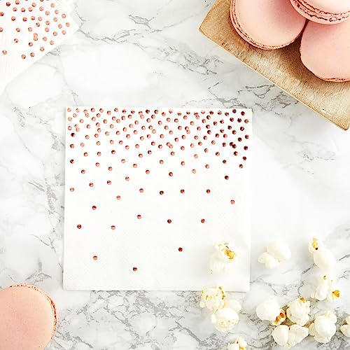 servilletas de papel para bodas con confeti