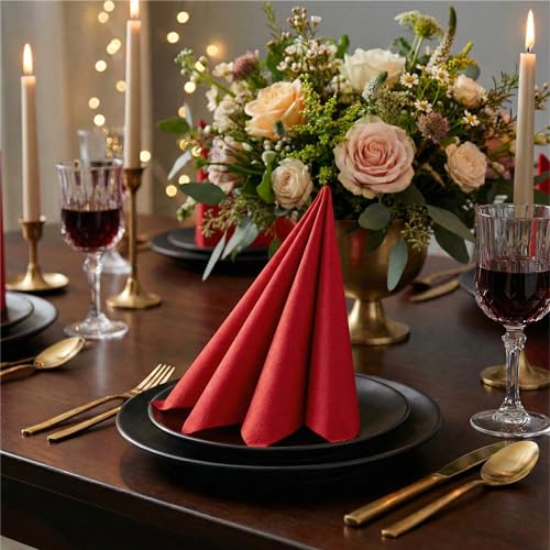 servilletas de papel para cenas elegantes