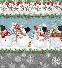 servilletas de papel para cócteles Snowy Pals