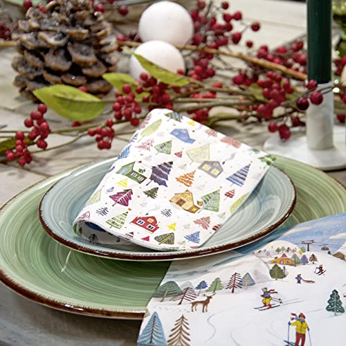 servilletas de papel para decoración navideña