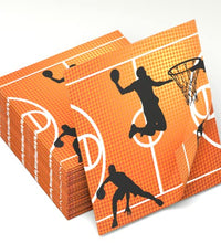 servilletas de papel para fiesta de baloncesto