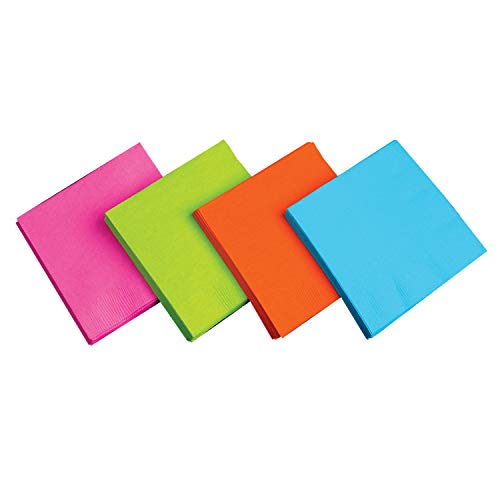 servilletas de papel para fiestas coloridas