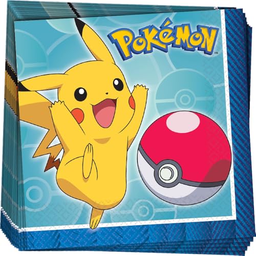 servilletas de papel Pokemon para fiestas