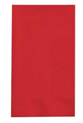 servilletas de papel rojas para cena