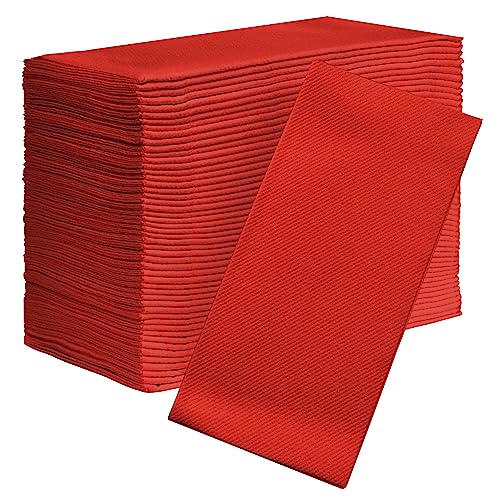 servilletas de papel rojas para eventos