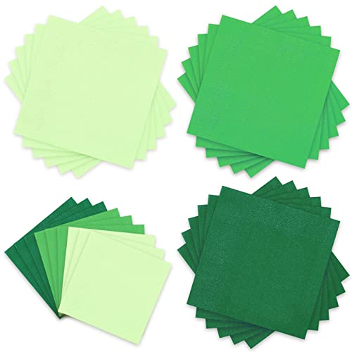 servilletas de papel verdes para fiestas