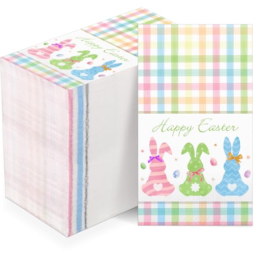 servilletas de Pascua con conejito