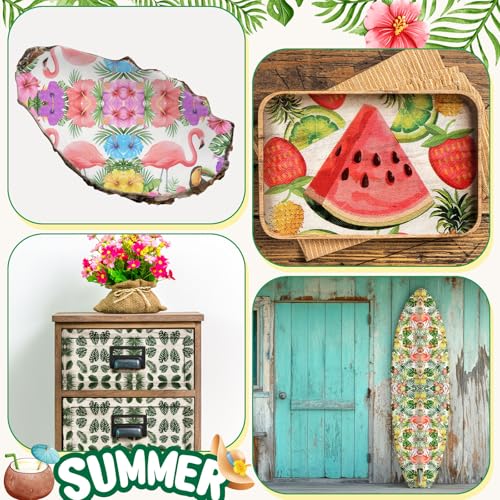 servilletas de plantas tropicales para mesa