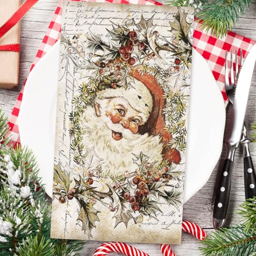 servilletas de Santa Claus para fiestas