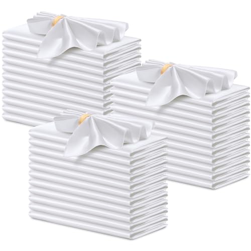 servilletas de satén blanco para bodas