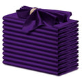 servilletas de satén morado para bodas