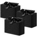 servilletas de satén negras elegantes