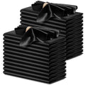 servilletas de satén negras elegantes