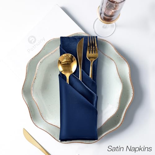 servilletas de satén para cenas formales