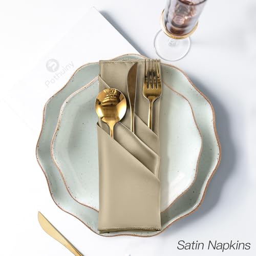 servilletas de satén para decoración de mesas