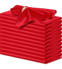 servilletas de satén rojo para bodas