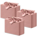 servilletas de satén rosa dorado elegantes