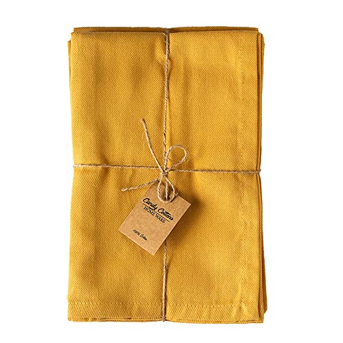 servilletas de tela amarillas para mesa
