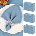 servilletas de tela azul polvoriento