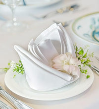 servilletas de tela blancas elegantes