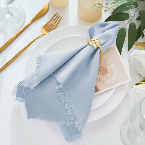 servilletas de tela rústicas para cena
