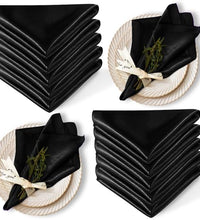 servilletas de tela satinada elegantes