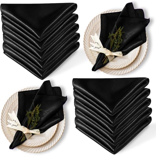 servilletas de tela satinada elegantes