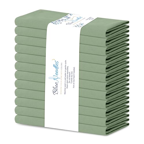 servilletas de tela verde salvia