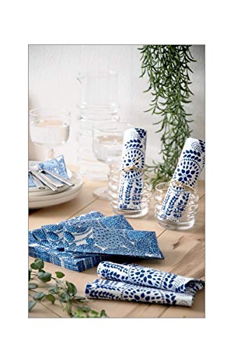 servilletas decorativas azules y blancas
