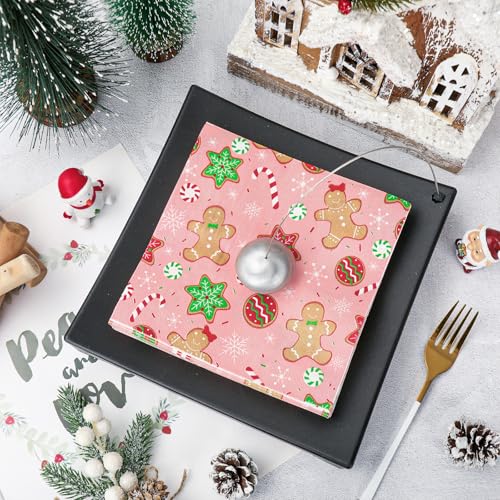 servilletas decorativas con copos de nieve