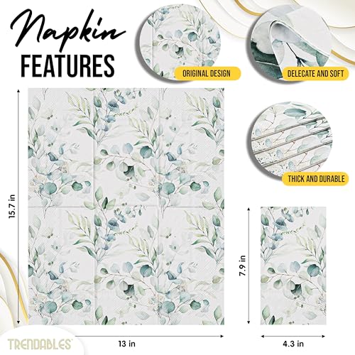 servilletas decorativas de eucalipto