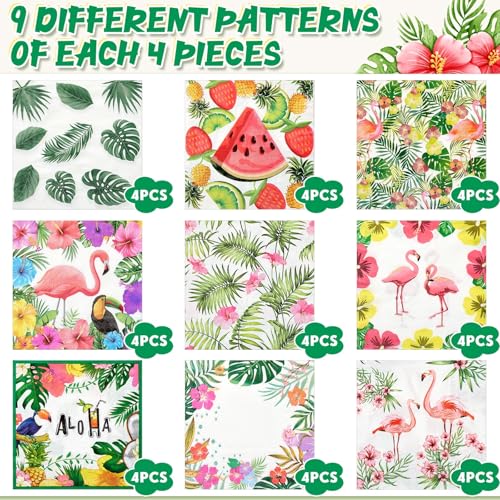servilletas decorativas para fiesta luau