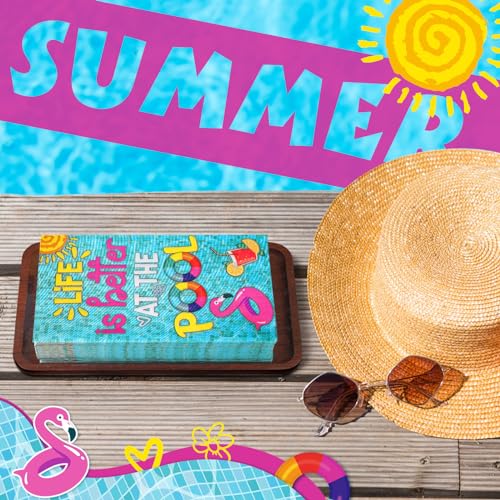 servilletas decorativas para piscina y verano