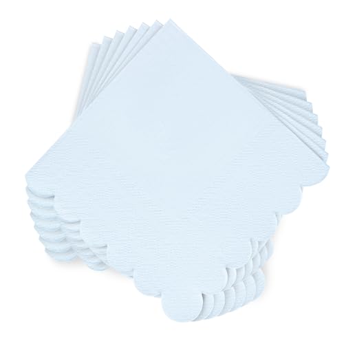 servilletas desechables azul claro para fiestas