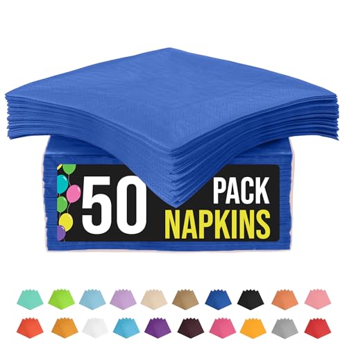 servilletas desechables azul marino para fiestas