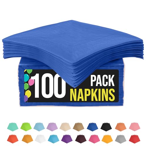 servilletas desechables azul marino para fiestas
