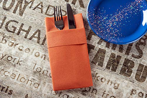 servilletas desechables con bolsillo práctico