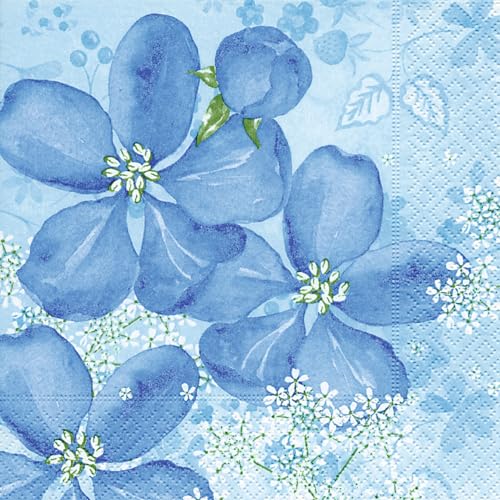 Servilletas desechables con diseño floral