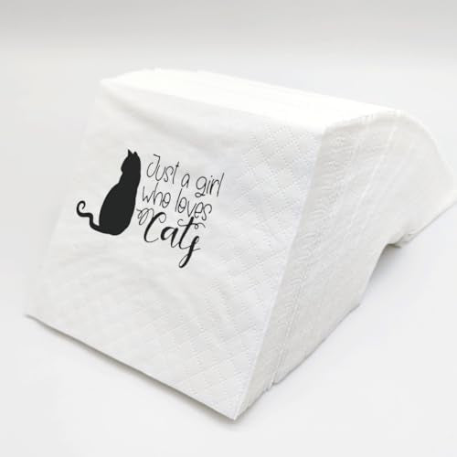 Servilletas desechables con frases de gatos