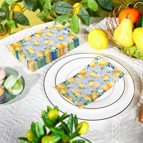 servilletas desechables de limones