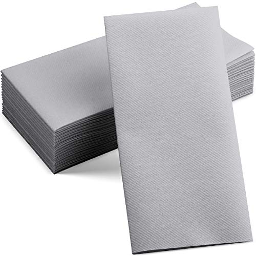servilletas desechables de tela gris