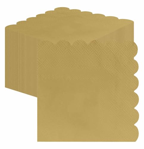 servilletas desechables doradas para fiestas