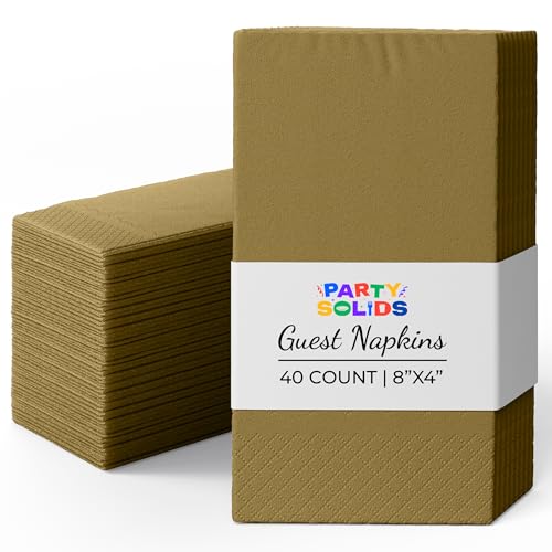 servilletas desechables doradas para fiestas